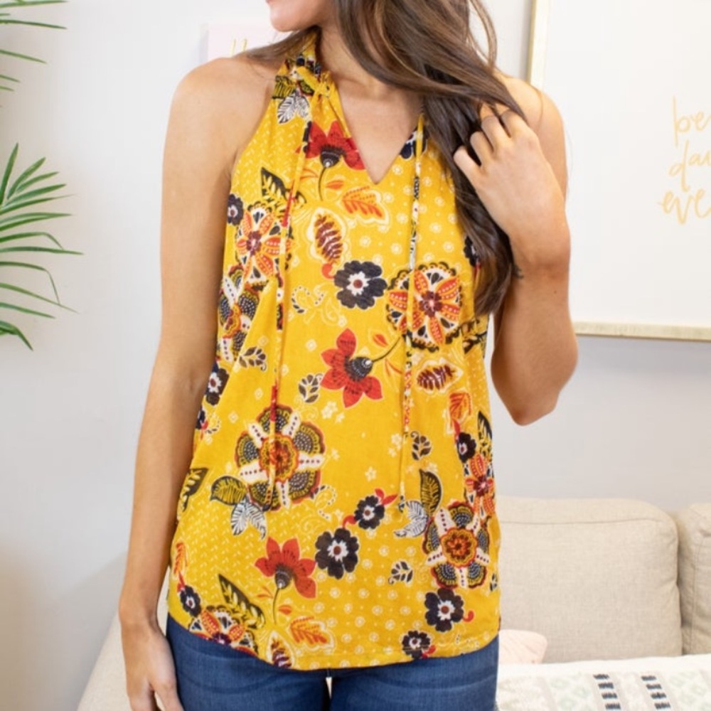 Paisley print tank top